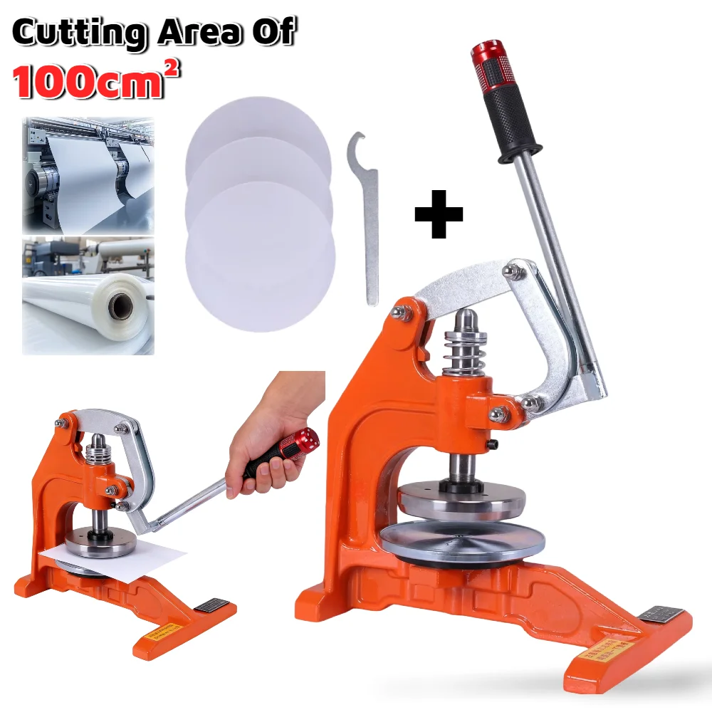 

Professional Round Sample Cutter Sampling Knife Hand Pressure Disc Sampler 100cm² Sample Cutter Round Fabric Sample Cutter