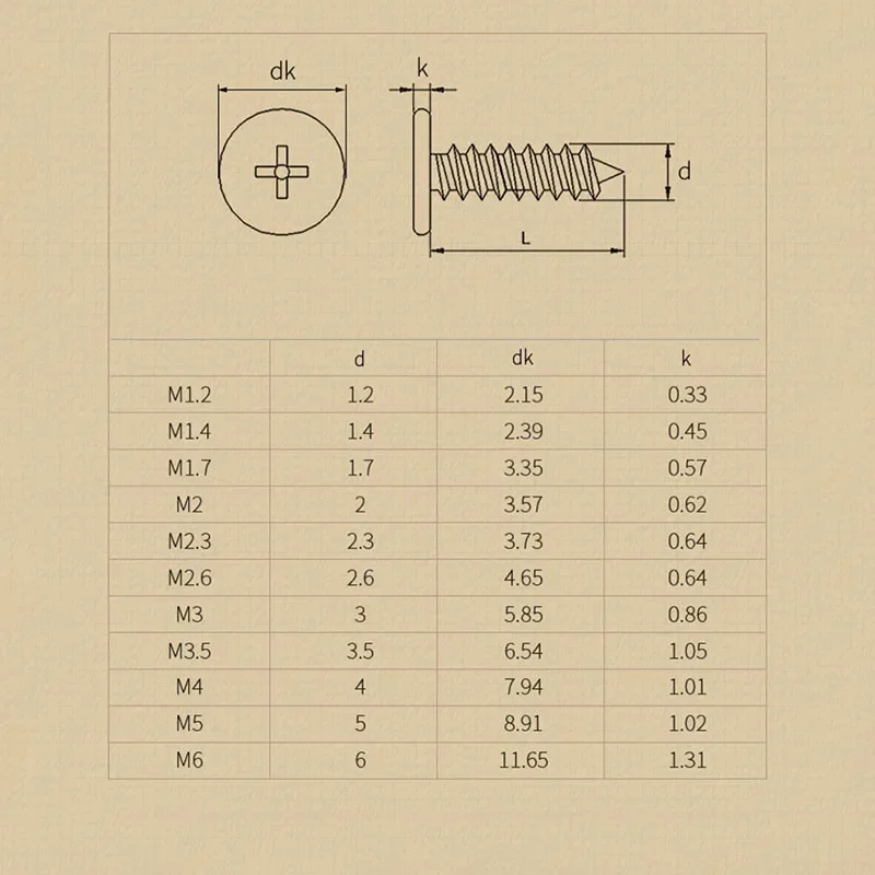 30 ~ 200 قطعة فيليبس رقيقة جدا مسامير الخشب المسطحة ذاتية التنصت M1.2 ~ M2 M2.3 M2.6 M3 M4 أسود/مطلي بالنيكل #6