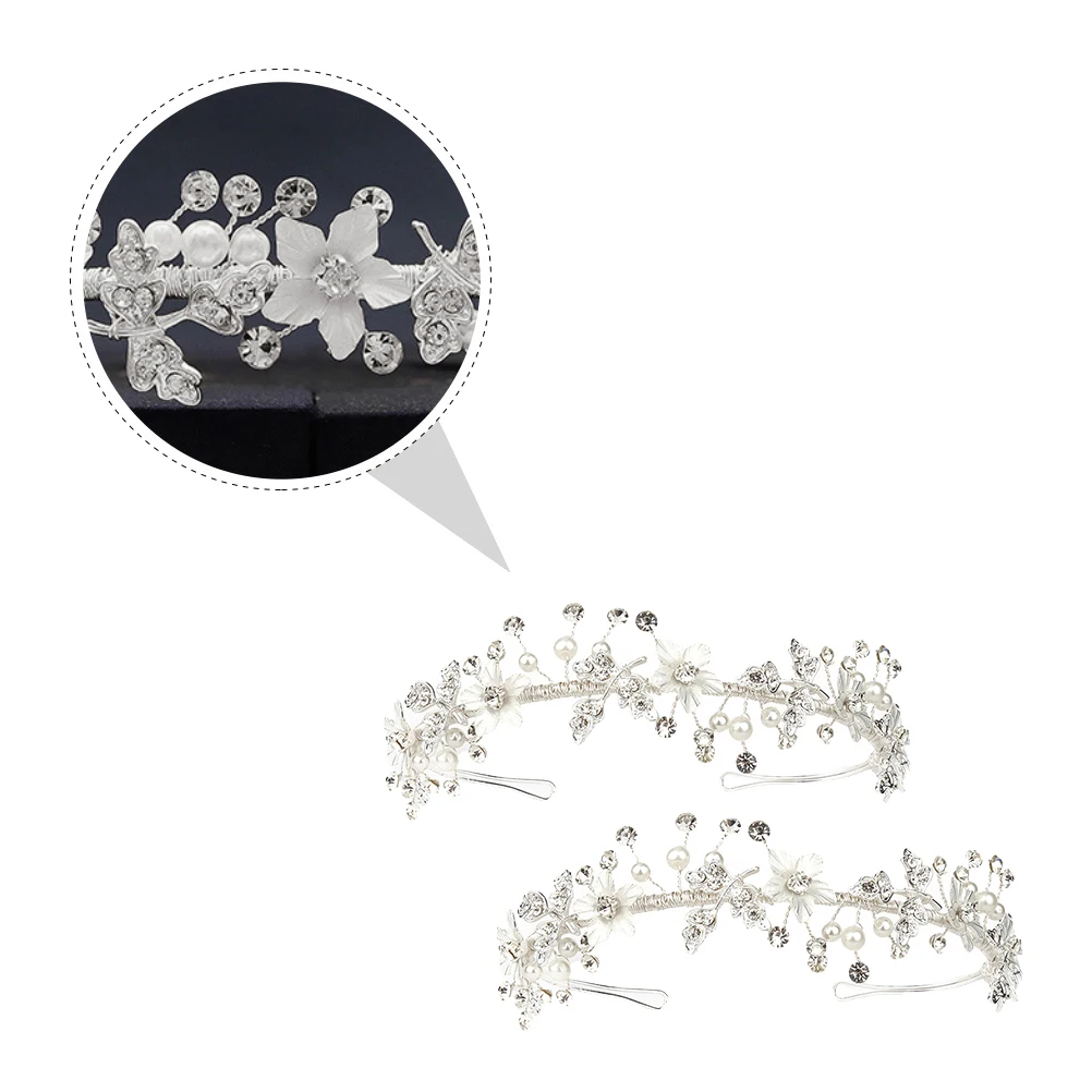 

1 шт., головной убор с кристаллами, жемчужный аксессуар, свадебная серебряная заколка для волос, свадебный декор, стильный шикарный женский головной убор ручной работы для невесты