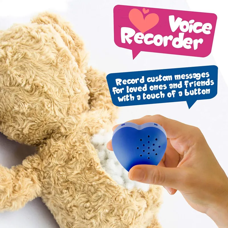 10 Pcs 30 Seconds Stuffed Animal Voice Recorder Sound Box for Birthday DIY Gifts Custom Voice Recorder for Children