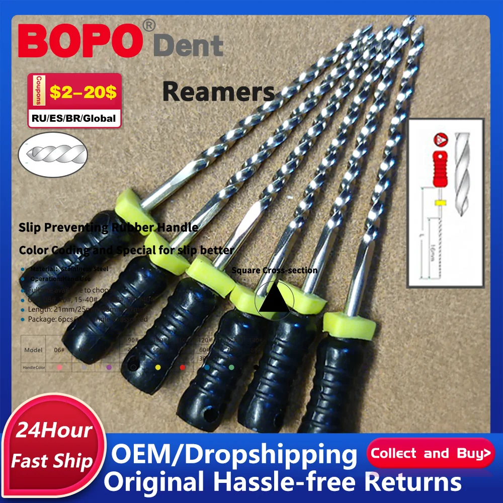 

Dental REAMERS 31/25mm 06#08#15-40 Hand Use files Endodontic Instruments Dentist Tools Root Cancel Files 45-80# H-File K-File