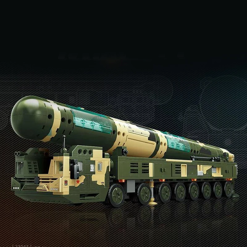 

1158PCS Technical MOC Dongfeng-41 Intercontinental Strategic Nuclear Missile Vehicle 1:44 Building Blocks Model Puzzle Toys Gift