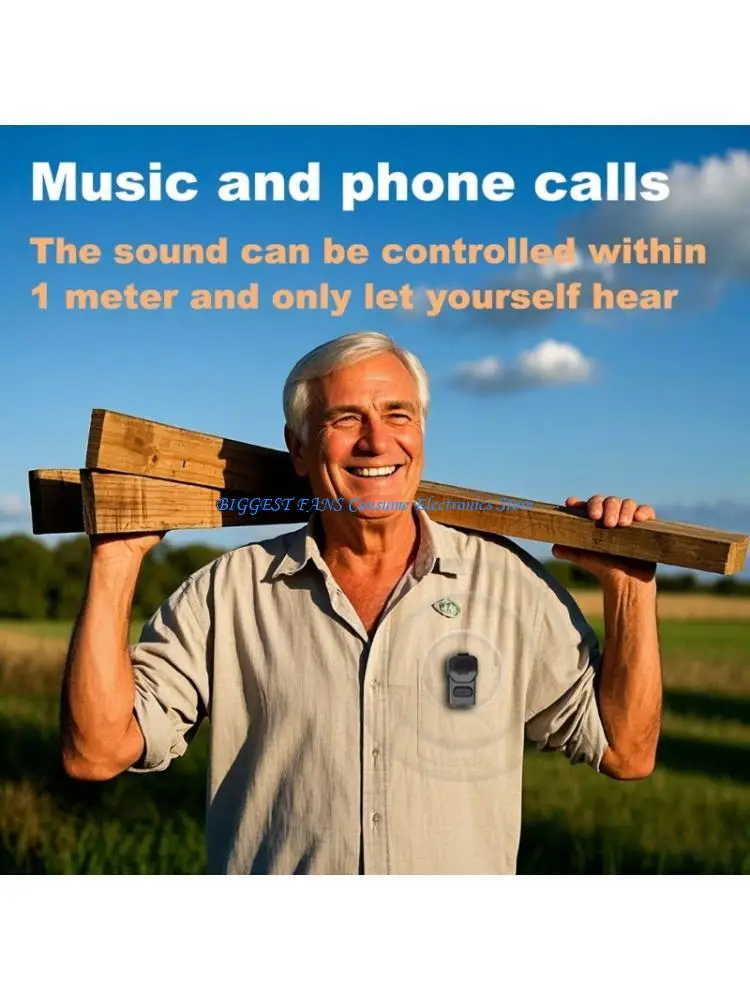 

Wearable Bluetooth-compatible Speaker with Microphone Clip On Portable Speaker Wireless Speaker Waterproof for Travel