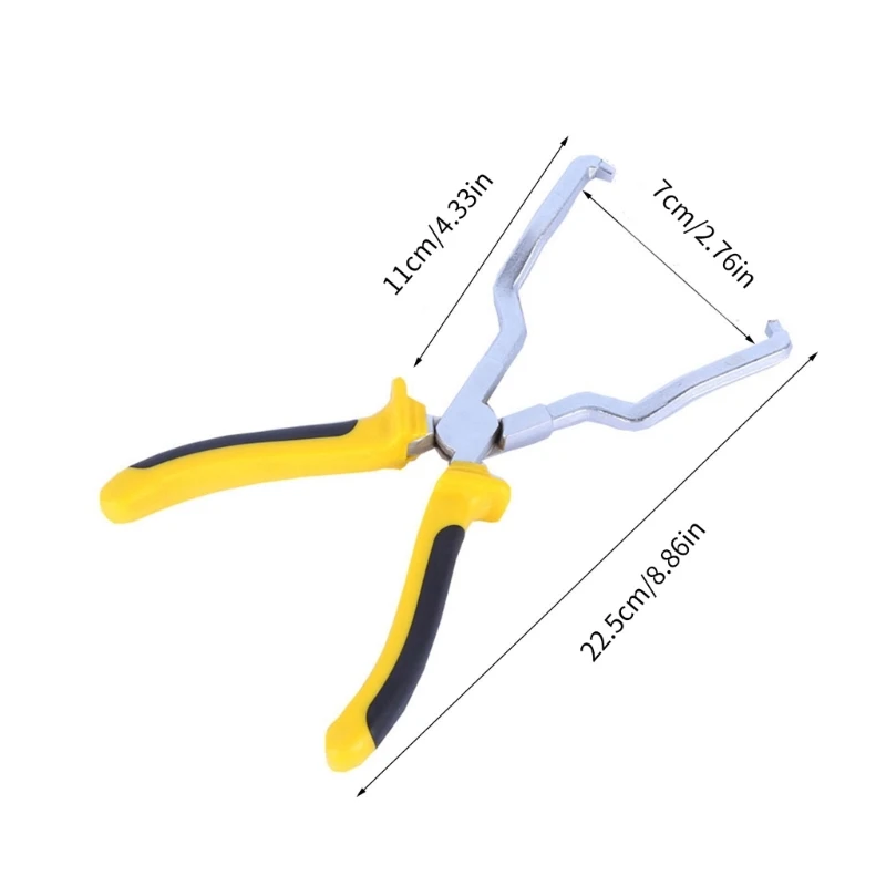 

Line Clip Pipe Plier Disconnect Removal Tool Car Hose Clamp Plier Angled Clip Plier Tube Bundle Removal Repair Tool