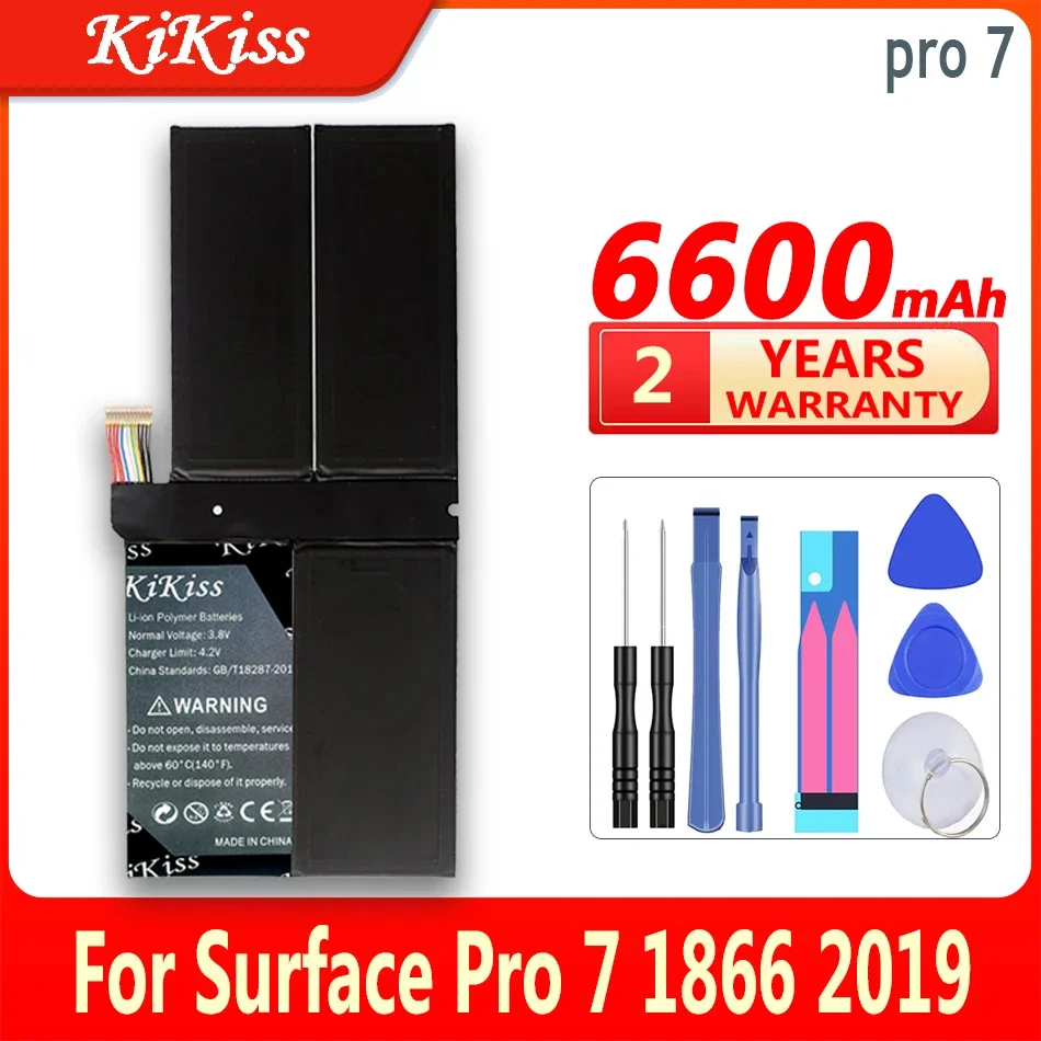 KiKiss Battery pro 7 (G3HTA061H) 6600mAh For Surface Pro7 1866 2019 12.3