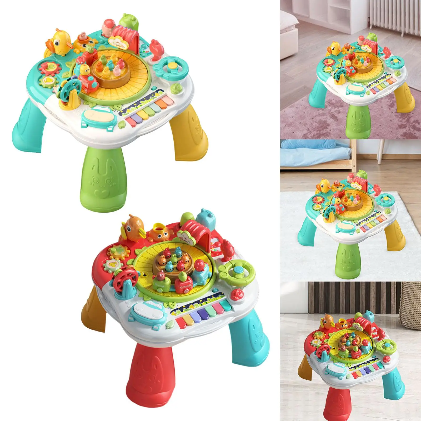 

Портативный музыкальный учебный стол, образовательный стол, сенсорная звуковая игрушка для малышей