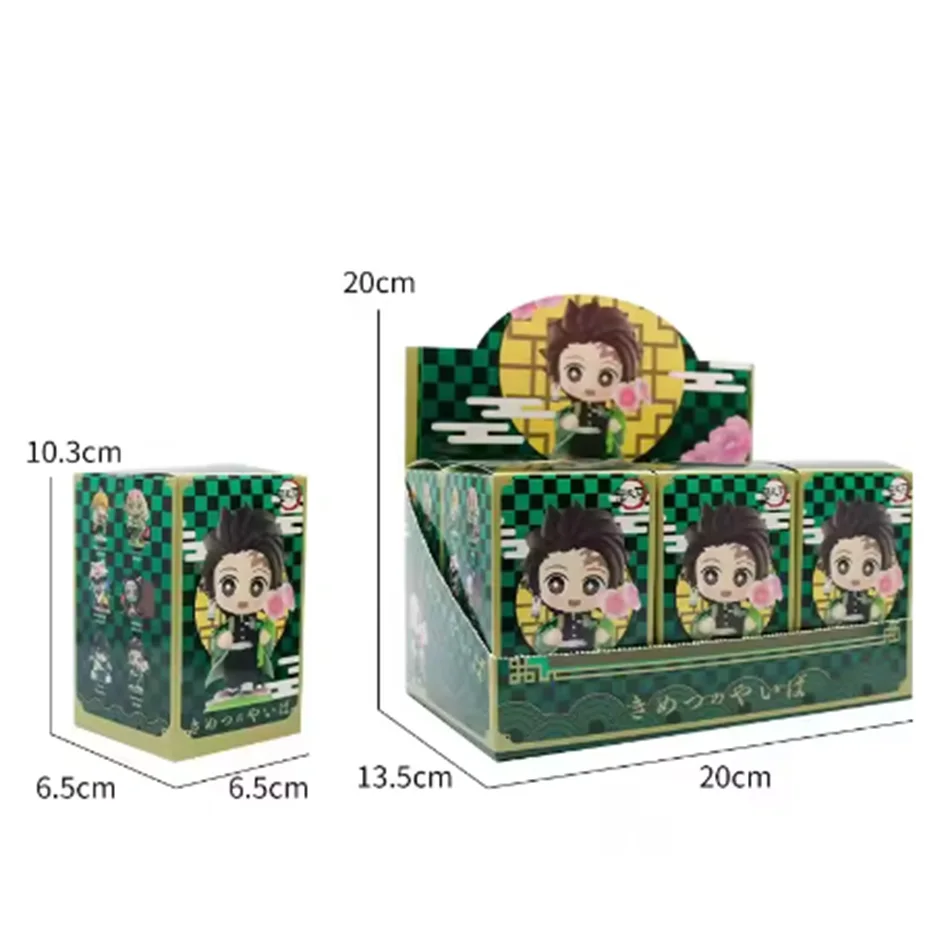 Demon Slayer Tanjiro Kamado Nezuko figurine de dessin animé anime boîte aveugle statue créative personnalisée modèle ornement cadeau surprise