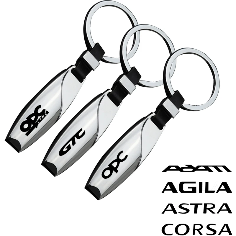 Car Keychain Pendant For OPEL GTC GT ECOFLEX VECTRA VIVARO ADAM AGILA INSIGNIA MOKKA ASTRA CORSA Car Accessories Decoration Gift