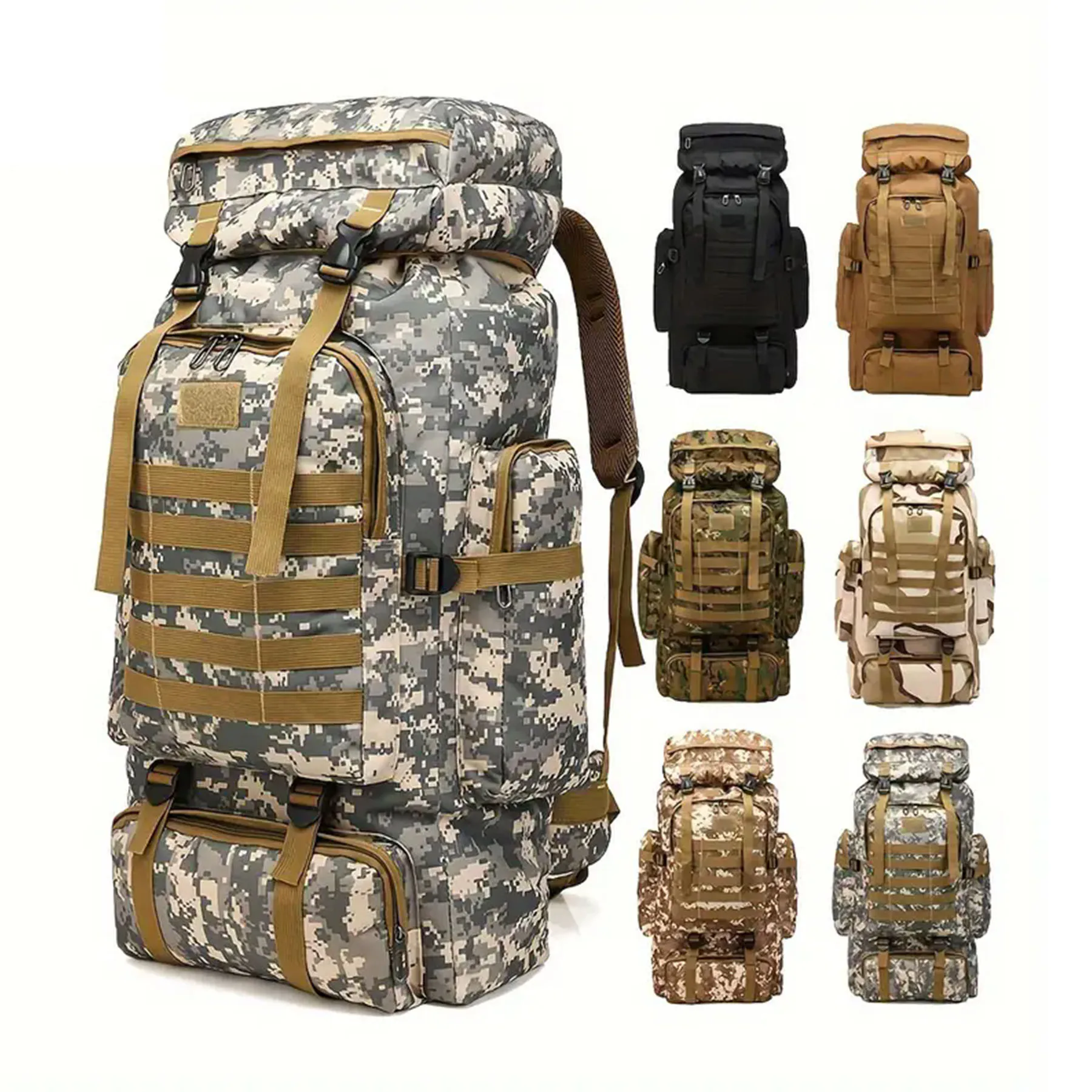 Durable Waterproof Outdoor Backpack for Camping and Hiking Enthusiasts - Hunting & Fishing Tactical Gear