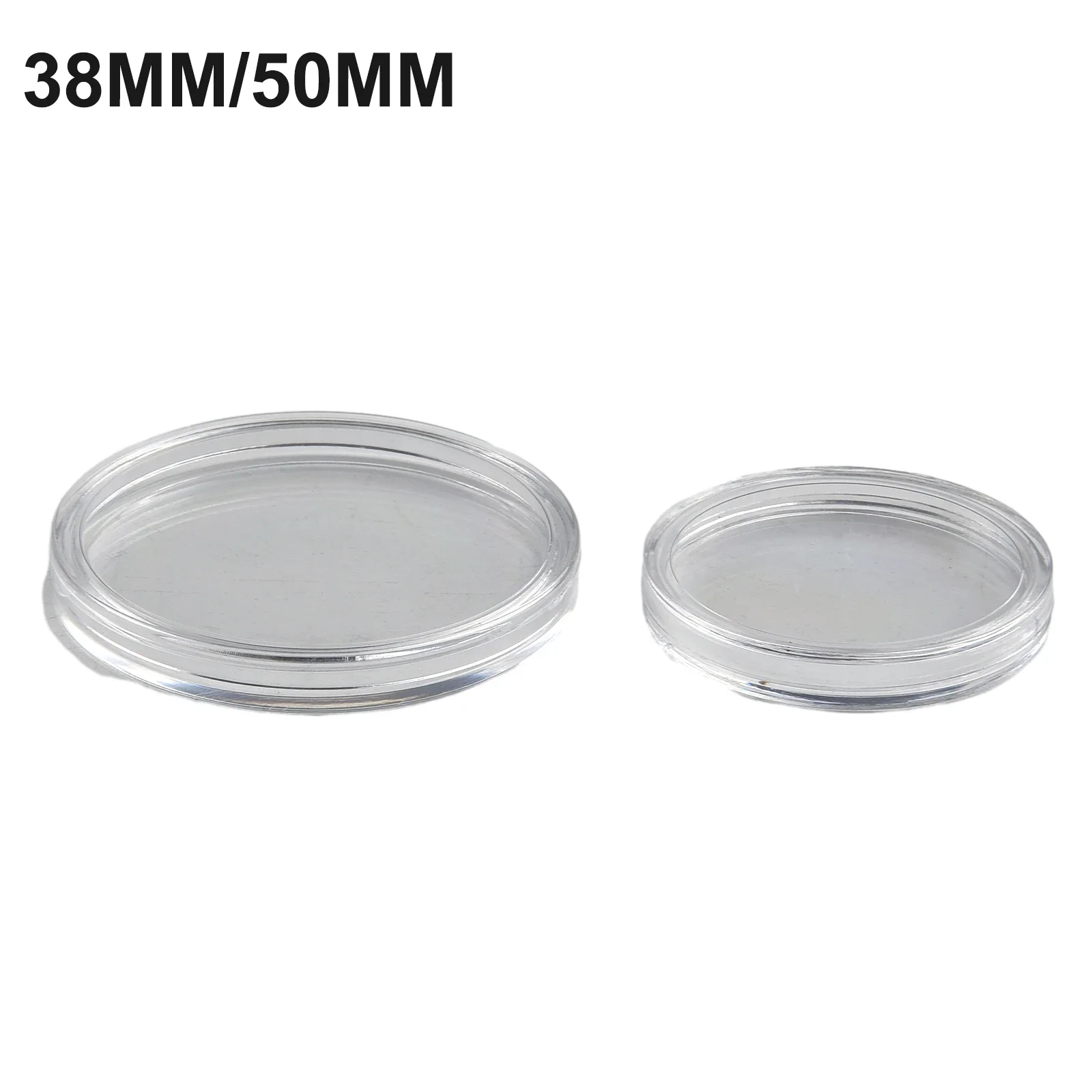 10pcs Coin Box 38mm/50mm Coins Collection Holder Coin Storage Collection Box Plastic Transparent Round Storage Case Holder