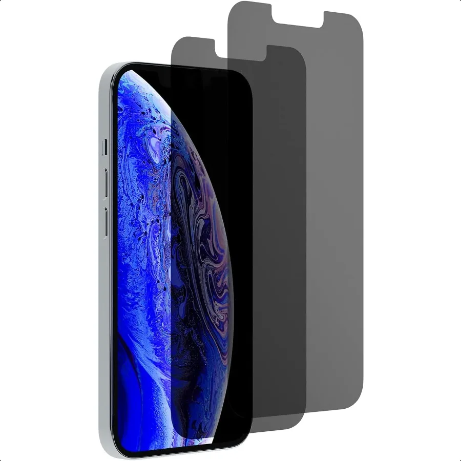 

SpyFy iPhone 15 Pro Max Glass Privacy Screen Filter Privacy Screen Protector Pack of 2 Privacy Films Mobile Phone Film Privacy