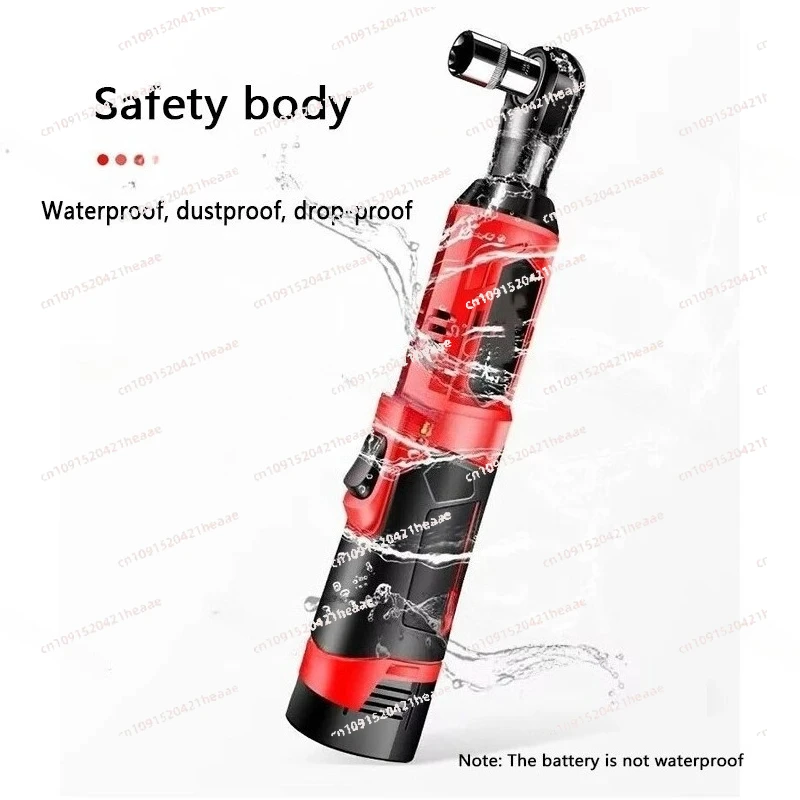 Suitable for electric tool set 3/8-inch right angle wrench impact driver cordless wrench electric ratchet rechargeable tool