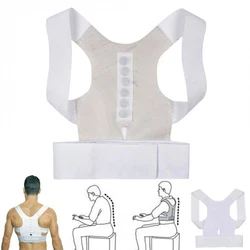 Magnetic Posture Corrector Corset Back Correction Shoulder Brace Lumbar Support Straight Pain Relief for Child Adult Unisex