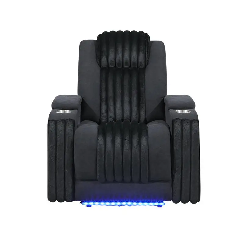 

Power Recliner with Power Headrest and LED Lighting