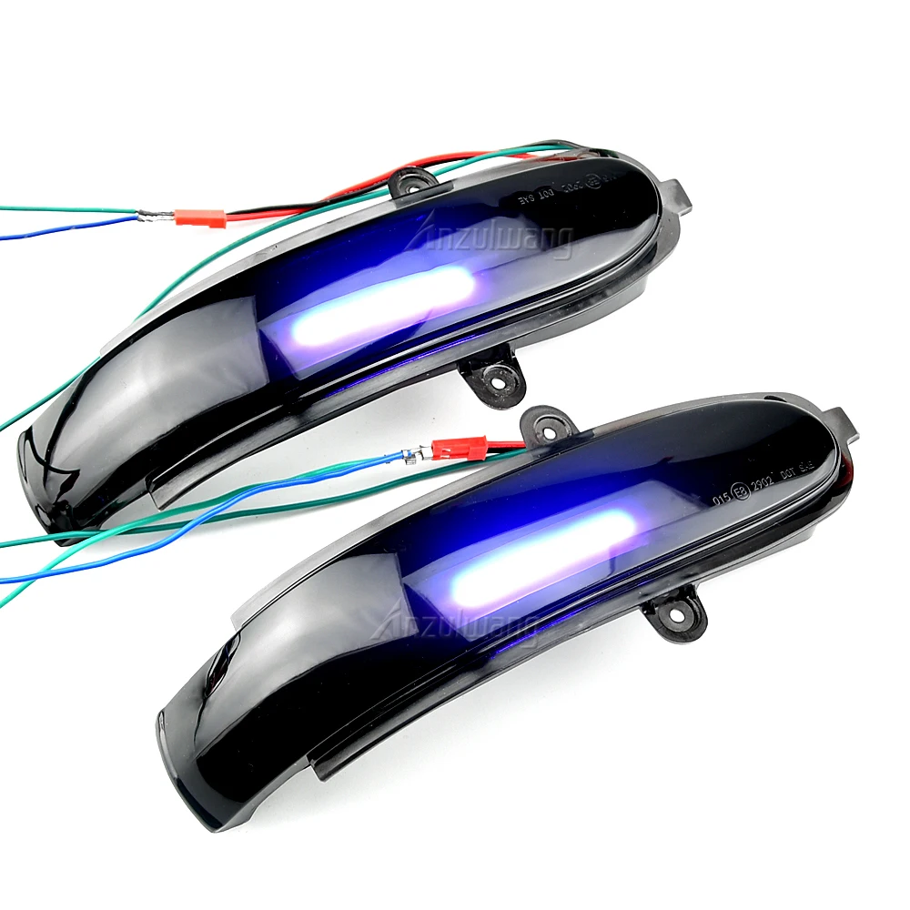 メルセデスベンツ CL203 (2000-2007.04) 2個 フラッシングウォーターダイナミックブリンカー LED ウインカー サイドミラーライト