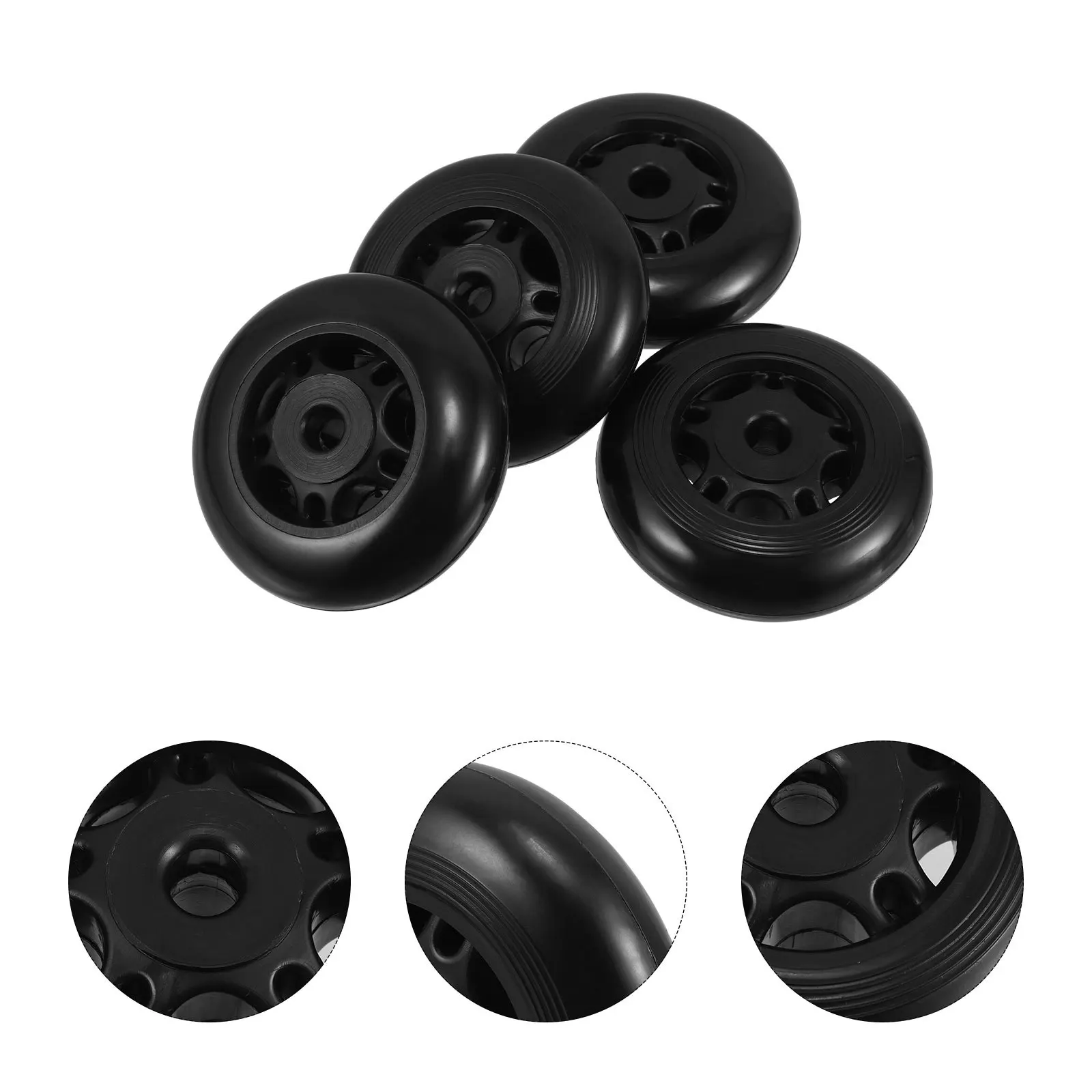 

4Pcs Fitness Equipment Roller Wheels Wear-Resistant Replacement Attachments for Gym Machines Bike Treadmill Exercise Roller