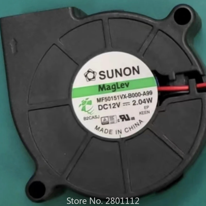 New Cooler Fan for SUNON MF50151VX-B00C-G99/A99 12V 2.04W Turbo Blower Cooling Fan 50*50*15MM