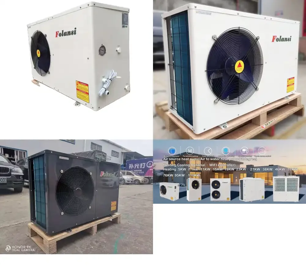 Frans 7.1kW Air Source Heat Pump Water Heater R32 WiFi Controller Low Noise Hotel and Home