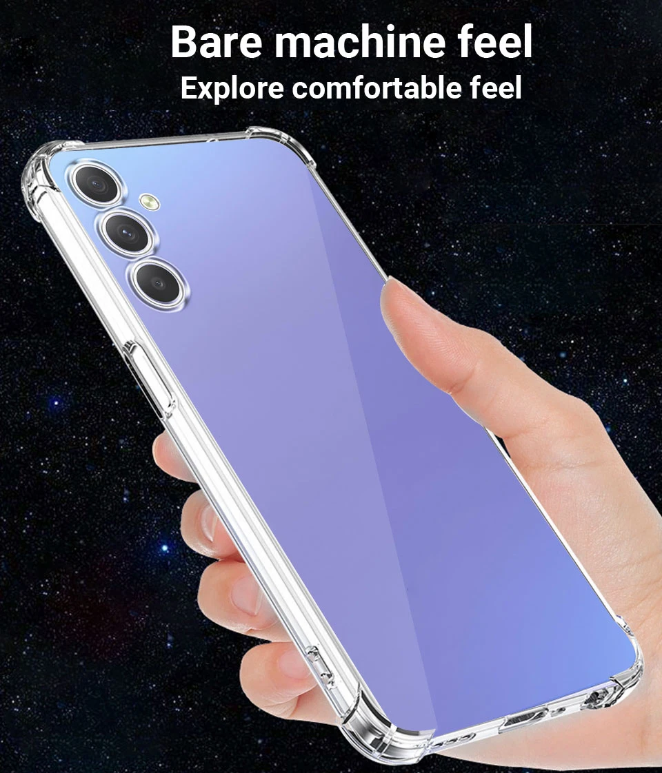 Stoßfeste klare Hülle für Samsung Galaxy A16 A26 A36 A56 A05 A06 A04 A15 A25 A35 A55 A14 A24 A34 A54 A22 A32 A13 A23 A33 A53 A73 – Detail 6