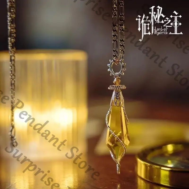 

Lord of Mysteries Klein Moretti Crystal Series Yellow Spirit Pendulum pendant Fantasy Novel ambitus Birthday gift