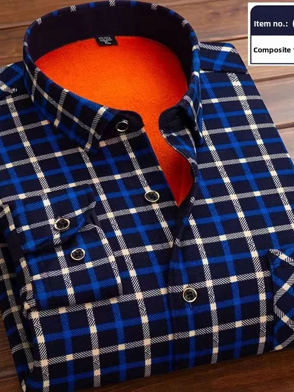 

Мужская подкладка Fce Lined Thi Long Sve irt Stand Fit adient Dyed Moisture ng Дышащий зимний воротник на пуговицах