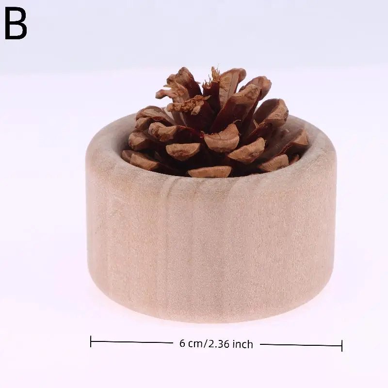 Creative Pine Cone Wood Essential Oil Diffuser Long-Lasting Floral Wooden Essential Oil Diffuser Home Office Car Oil Diffuser