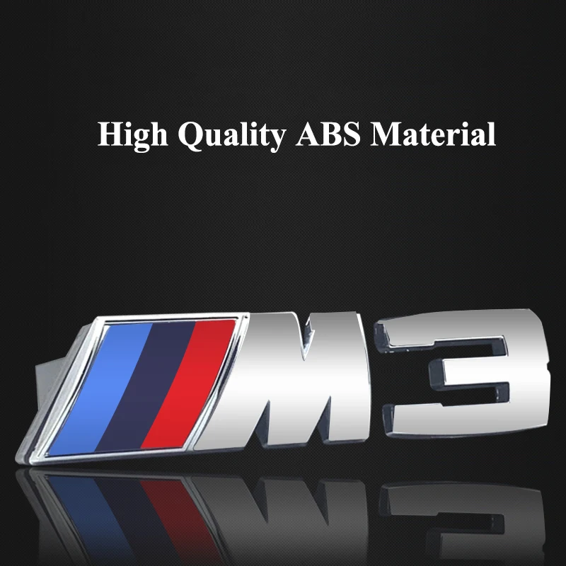 3D ABS Logo M1 M2 M3 M4 M5 M6 M7 M8 Emblem Car Front Grill Badge For BMW F20 G30 F87 G87 E36 E46 E90 F10 E60 E39 F06 Accessories