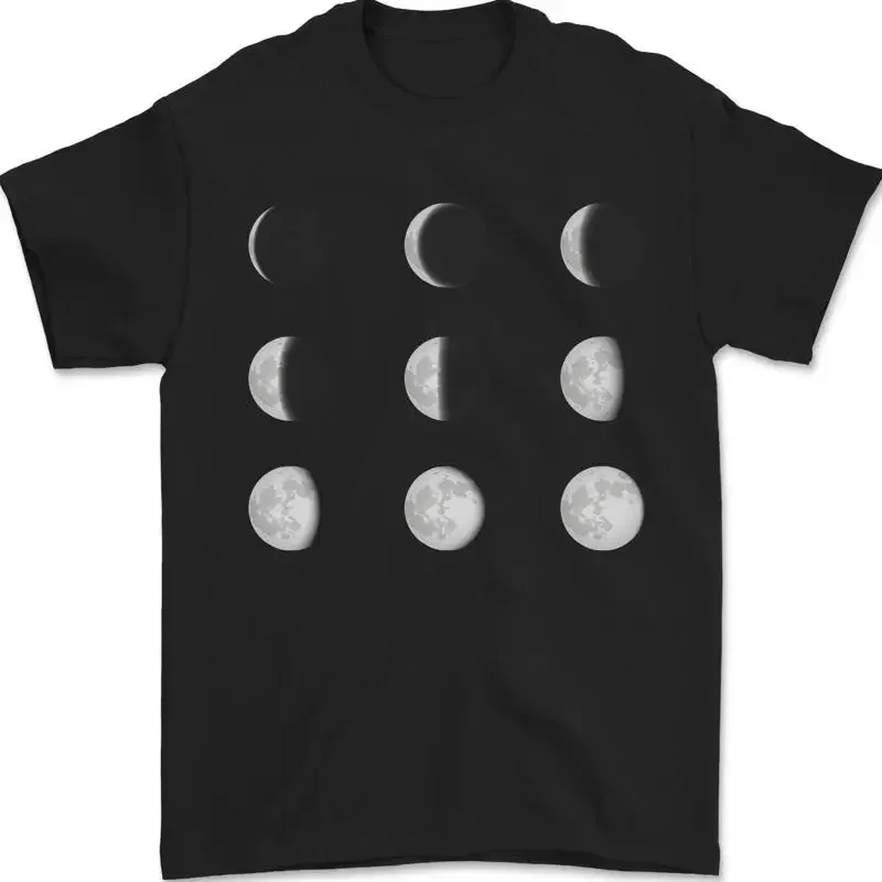 Camiseta Mondphasen Vollmond Eclipse Supermoon Herren 100% Baumwoll