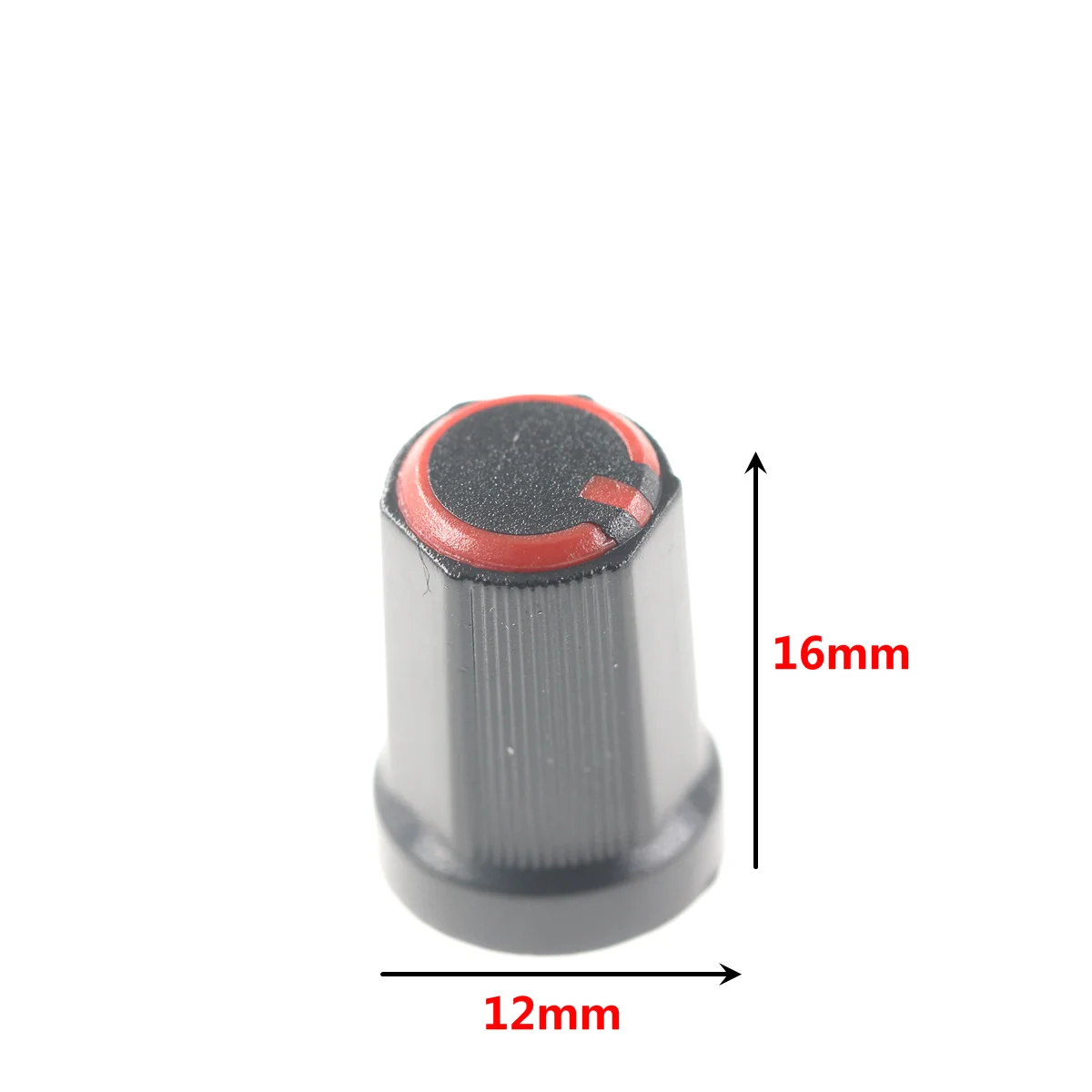 10PCS 12*16MM aluminum knob encoder sound card potentiometer red blue white fine inside hole 6mm volume amplifier metal cap