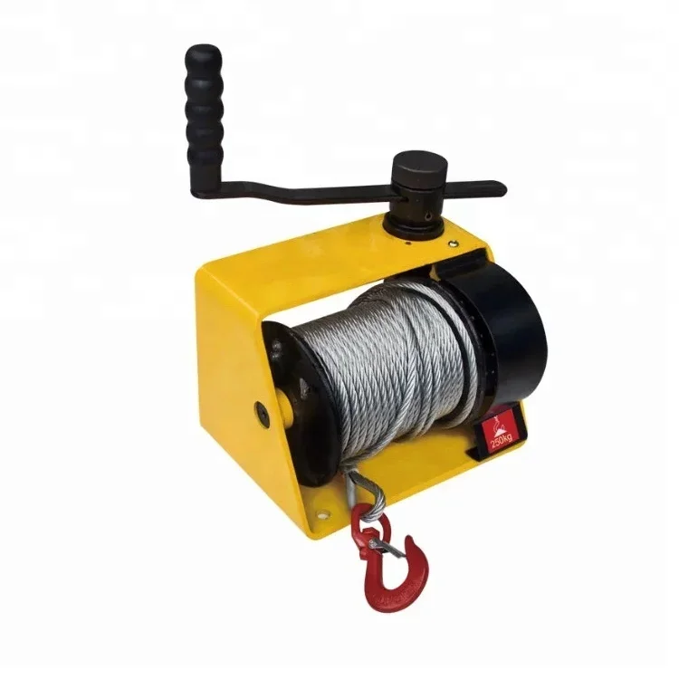 

hand winch small 0.25 T - 3 T stainless steel winch heavy duty hand wire rope winch