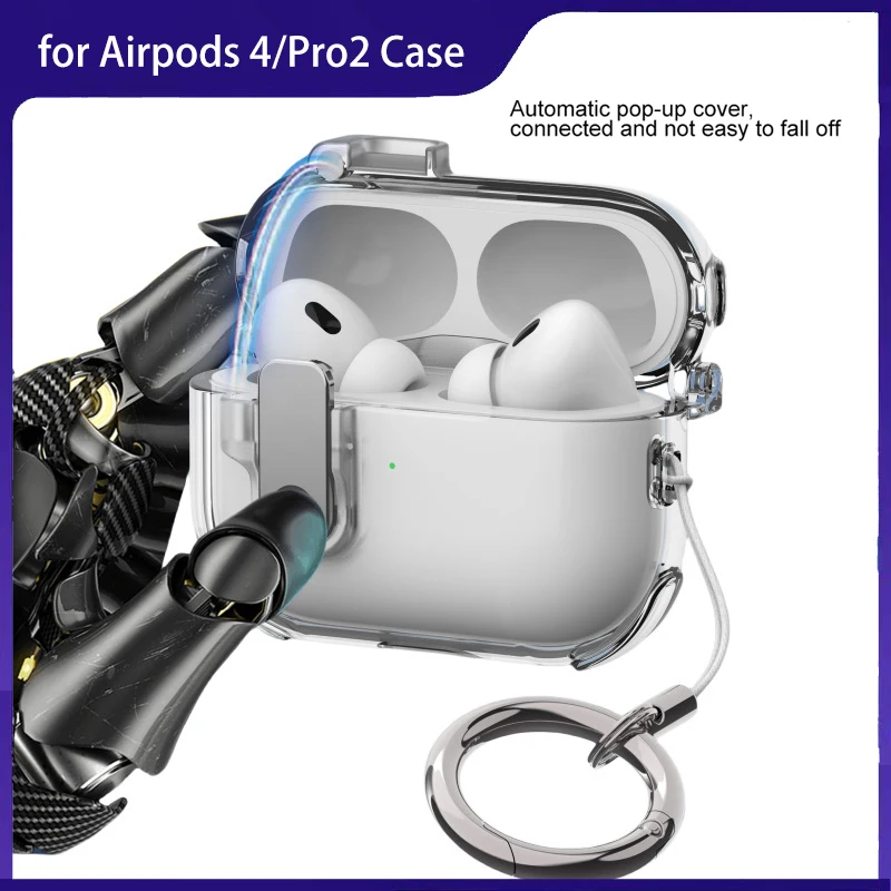 

for Aripods 4 Case Funda Earphone Cases for Airpods Pro 2 3 pro2 Airpods4 Shell Protective Cover Transparent Coque