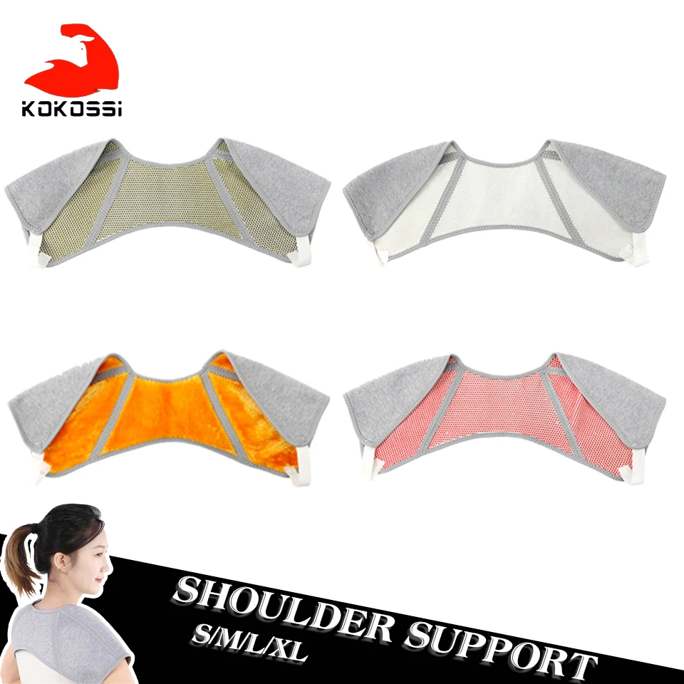 KoKossi Self-heating Brace Warmer Shoulder Support Correction Belt Shoulder Soft Compression Sleeve Heat Therapy Pad Protector