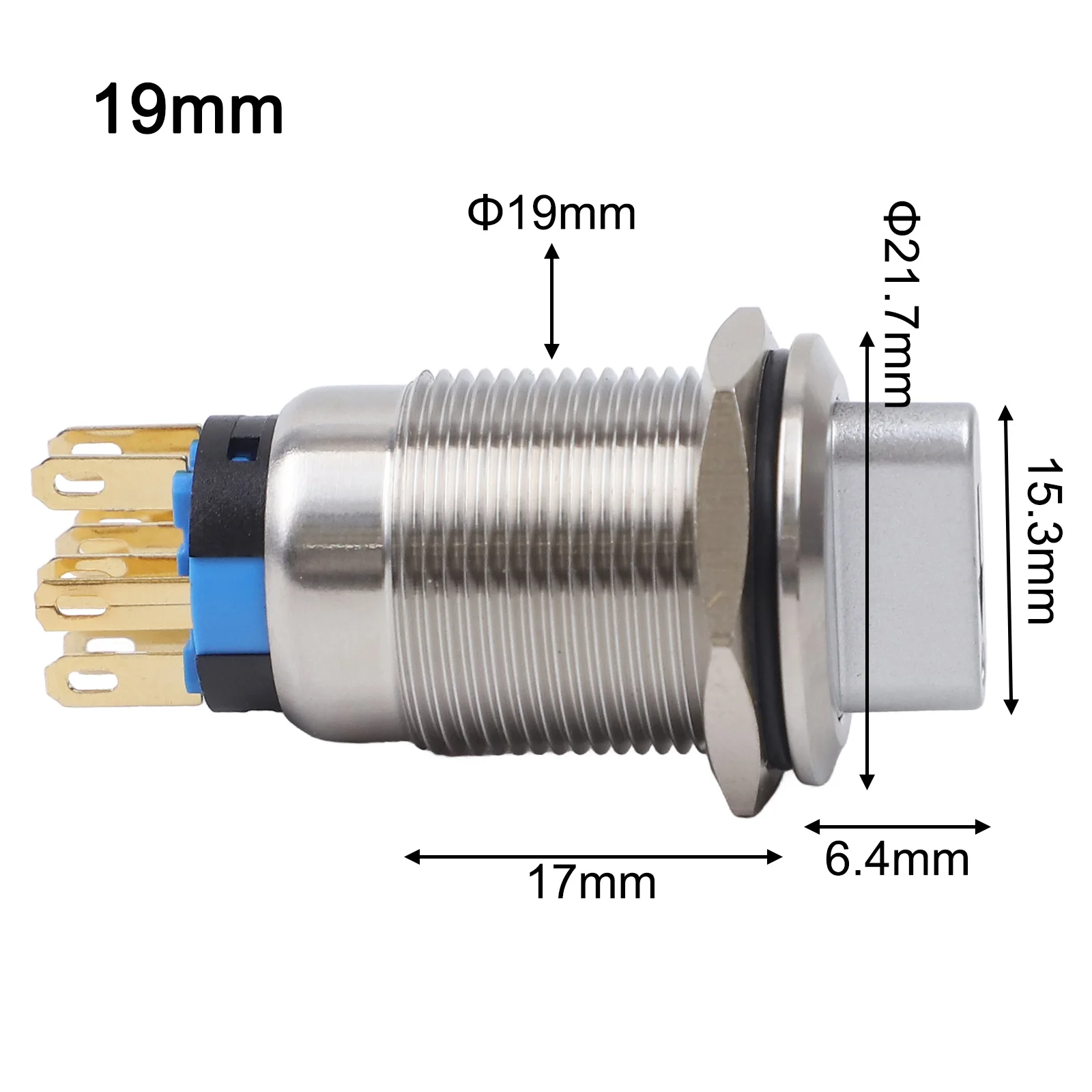 110-220V Switch Latching Switch Easy Installation Electrical Life 100000 Cycles IK09 Protection IP66 Protection