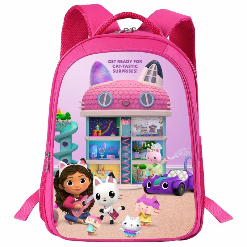 New Printed Gaby Doll Schoolbag Cartoon Cute Gabby\'s Dollhouse Backpack for Students