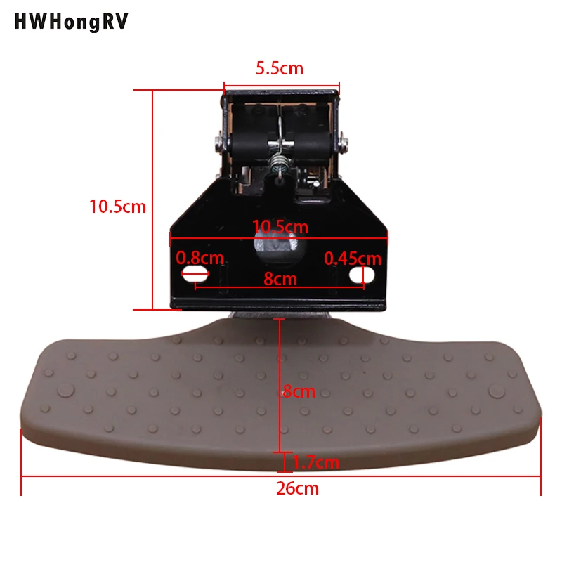 rail seating foot rest pedal city bus seating accessories Aluminum bus seat foot pedals with cover