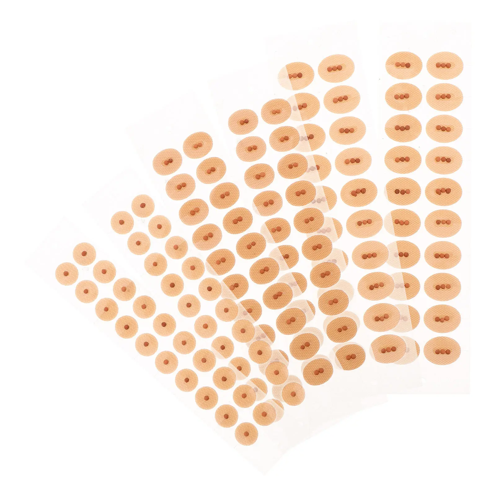 6Sheets Ear Acupoint Press Patches Strong Adhesive Ear Seeds Stickers for Auricular Acupressure Massage Pain Relief Therapy