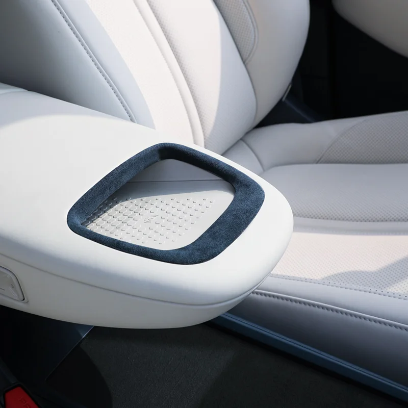 ZEEKR X Wireless Charging Port With Alcantara Protective Decorative Sticker Center Armrest Box Charging Frame Protection Sticker