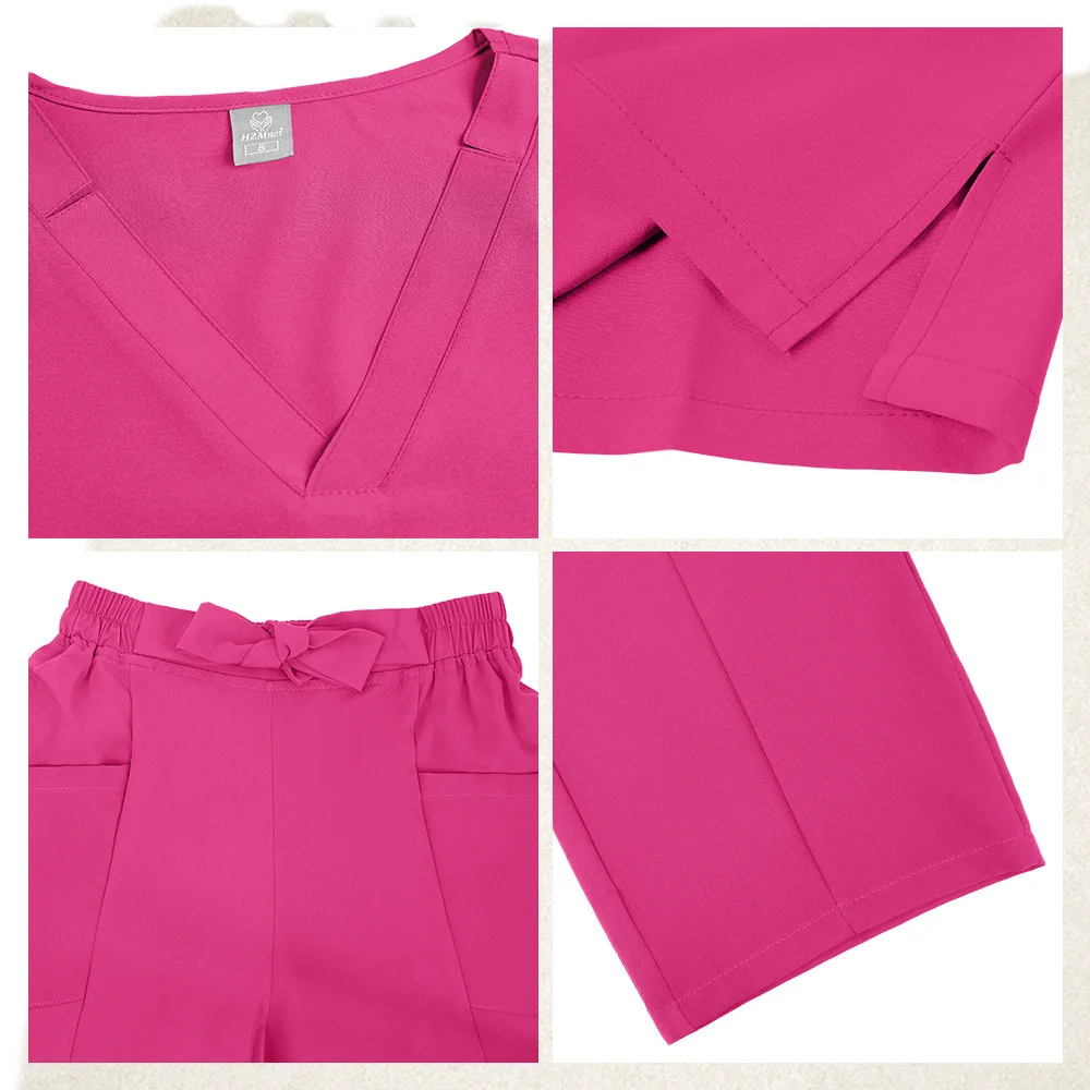 Pet Hospital Beauty Salon Scrubs Set Operating Room Hand Wash Uniform Unisex Suit