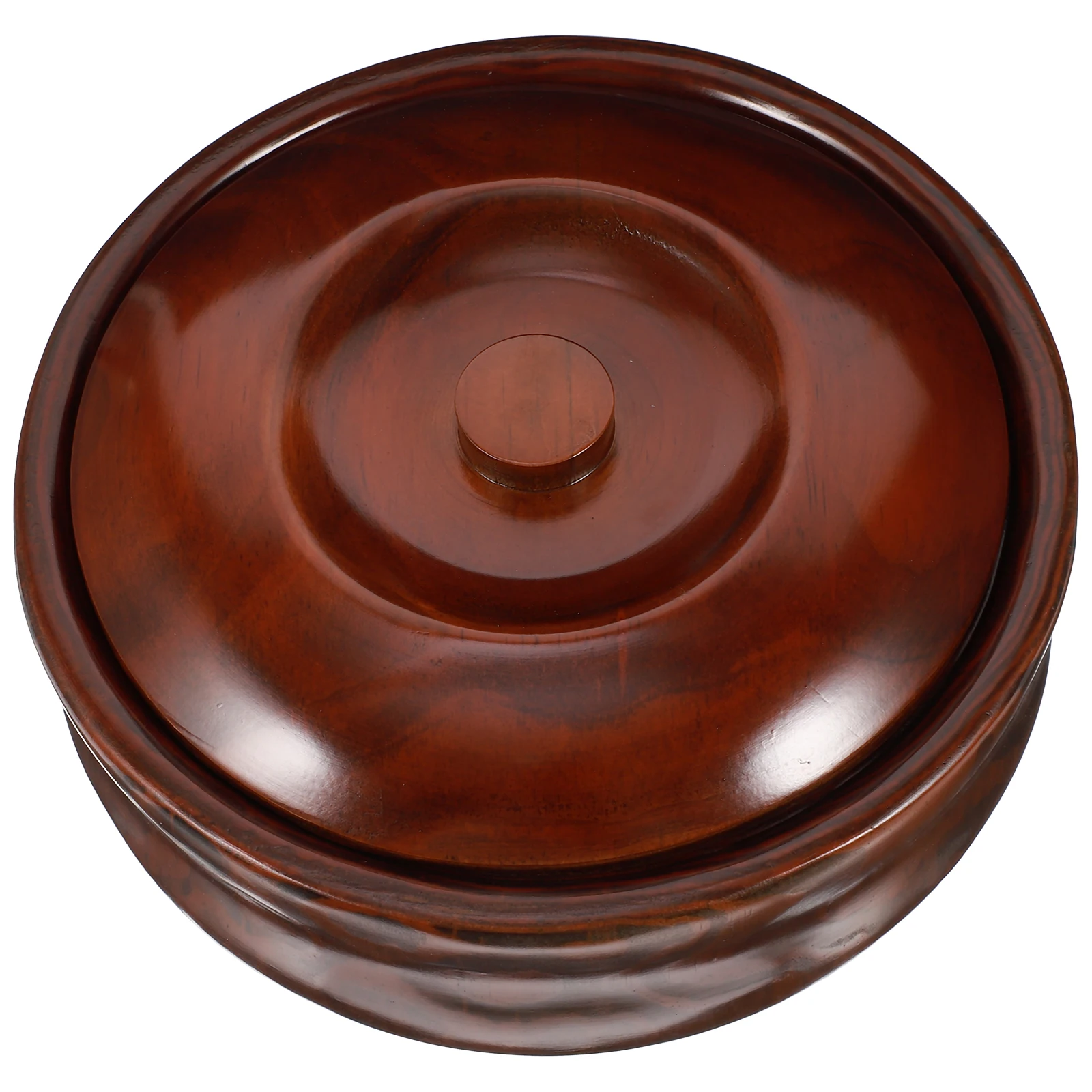 

Fruits Bowl Wooden 15-16x7.2cm Snacks Box with Cover Dessert Tray Easy Clean Lightweight Safe for Home Kitchen Cafe Storage