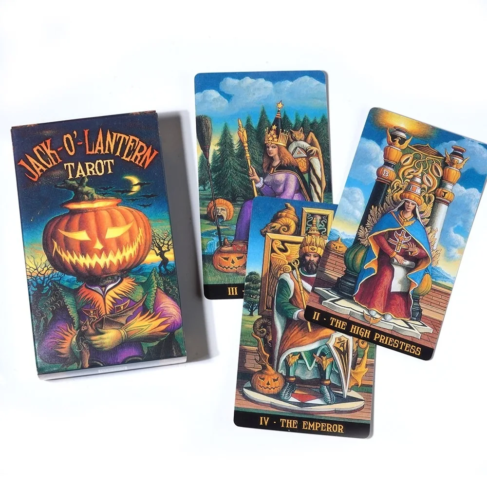 Jack o Lantern Tarotkarten Plastificadas