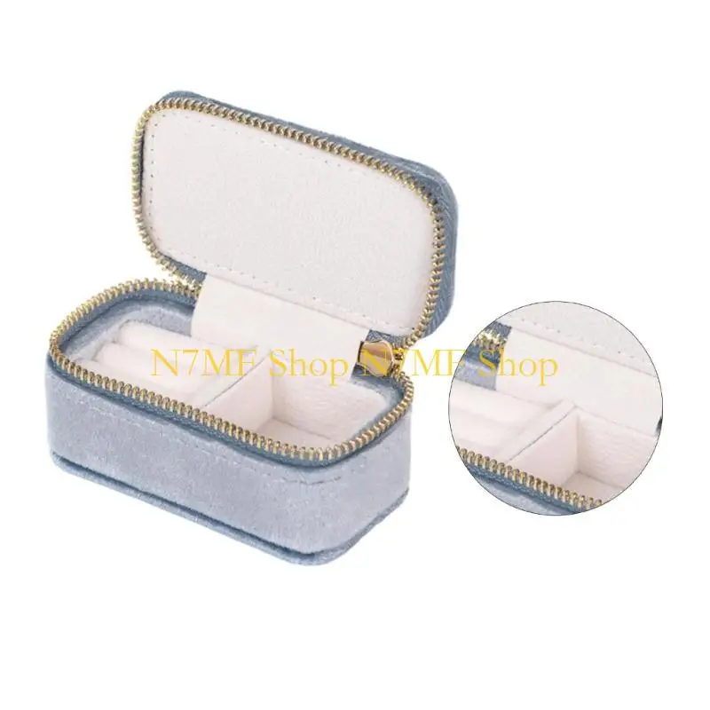 

N7MF Portable Jewelry Storage Box Travel Case for Your Accessories for Women and Girl