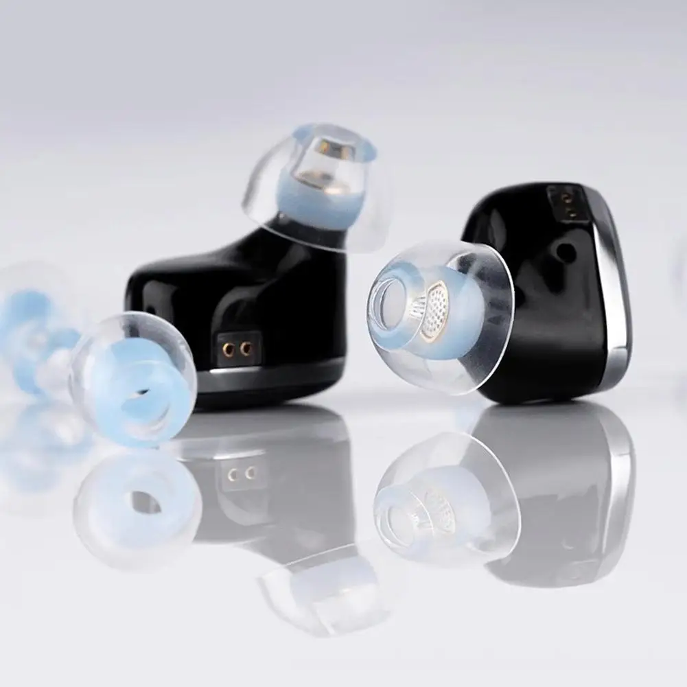 เปลี่ยน Eartips สําหรับ NICEHCK C04 หูฟังซิลิโคนเหลวสําหรับ NICEHCK C04 ยืดหยุ่นลดเสียงรบกวนหูเคล็ดลับ SS S M L