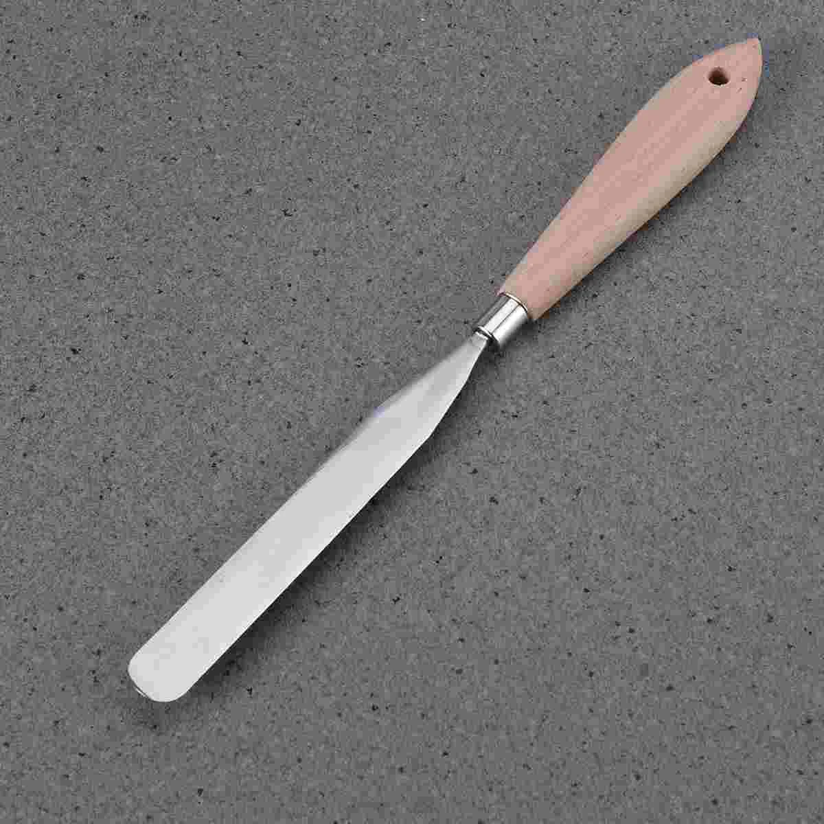 

Painting Spatula Painting Mixing Scraper Wooden Handle (17#) spatula knife painting scraper spatula scrapers