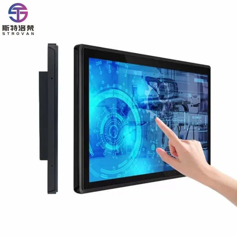 

Waterproof Industrial Touch Screen 10.1/13.3/15.6/19/27 Inch IPS Capacitive Touchscreen Wall-Mounted