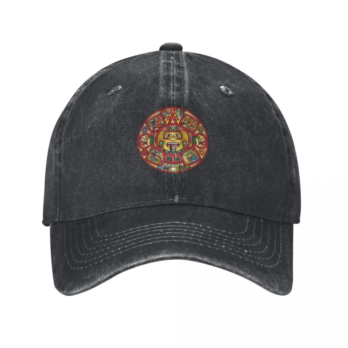 

The Aztec Sun Stone Baseball Cap men's big size hat Beach Caps For Men Women's