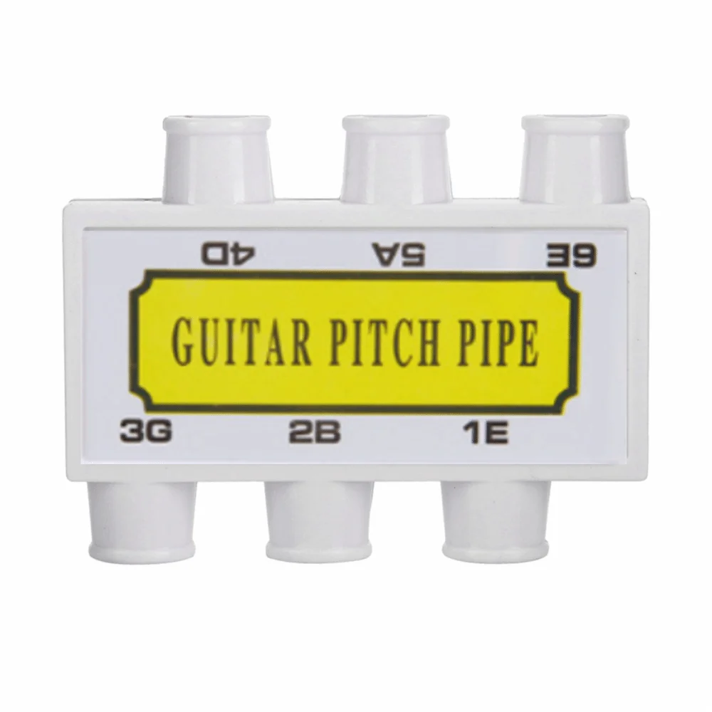 ​E B G D A E Tones​ Tuner Pitch Pipe Six hole Plastic Shell​ Pitch Pipe ​With Carrying Case​ ​Guitar Tuner Pipe​