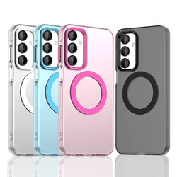 Magnetic Wireless Charging Case for Samsung Galaxy A16 A26 A36 A56 A15 A25 A35 A55 5G A06 A05 A05S Candy Matte Silicone Cover