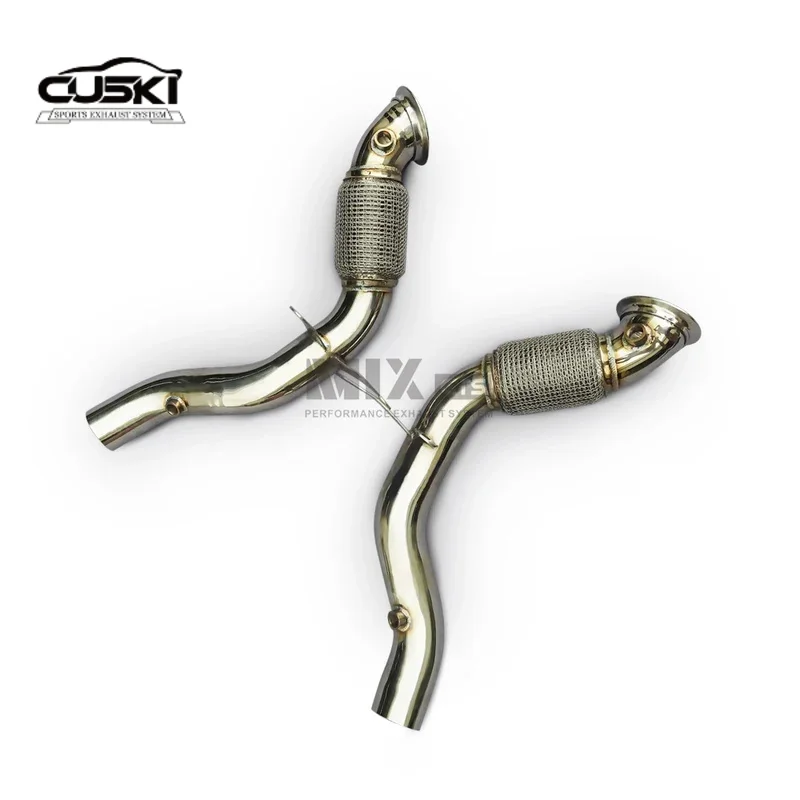

High quality Stainless Steel exhaust Downpipe for Ferrari 488 3.9T 2015-2019 Automotive Exhaust Modification Exhaust System