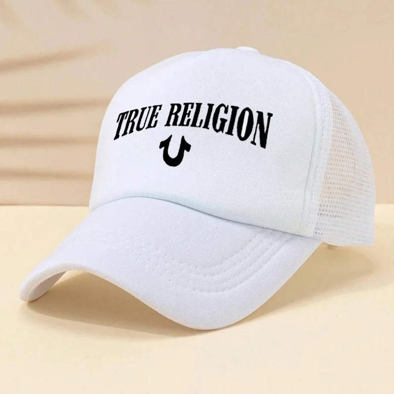 Kids Baseball Cap Boys Girls Casual Baseball Hat Letter Printed Duck Tongue Hat Adjustable Outdoor Breathable Mesh Trucker Hat