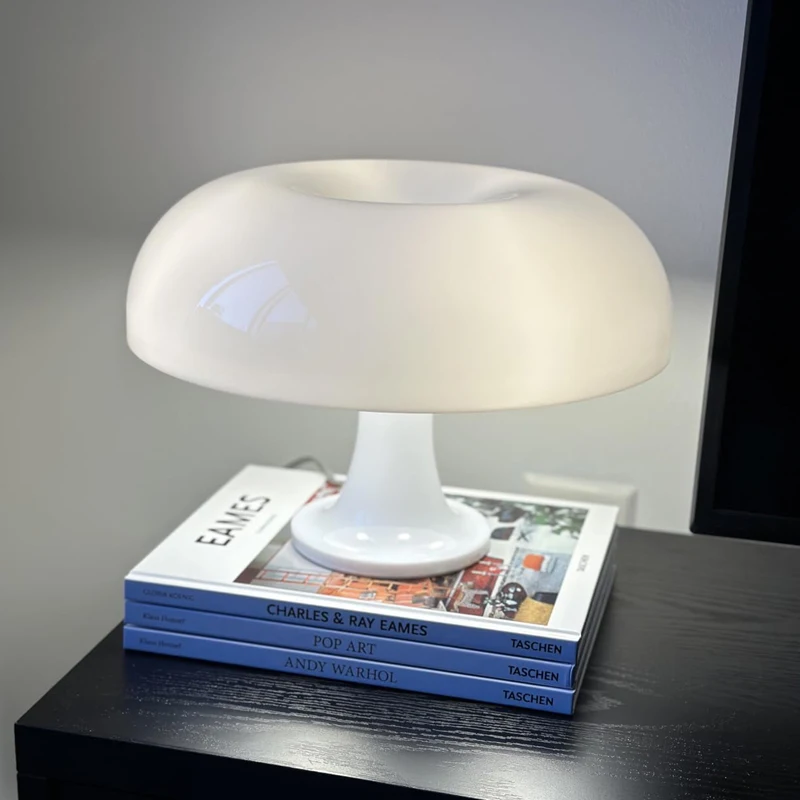 Italy Designer Led Mushroom Table Lamp for Hotel Bedroom Bedside Living Room Decoration Lighting Modern Minimalist Desk Lights